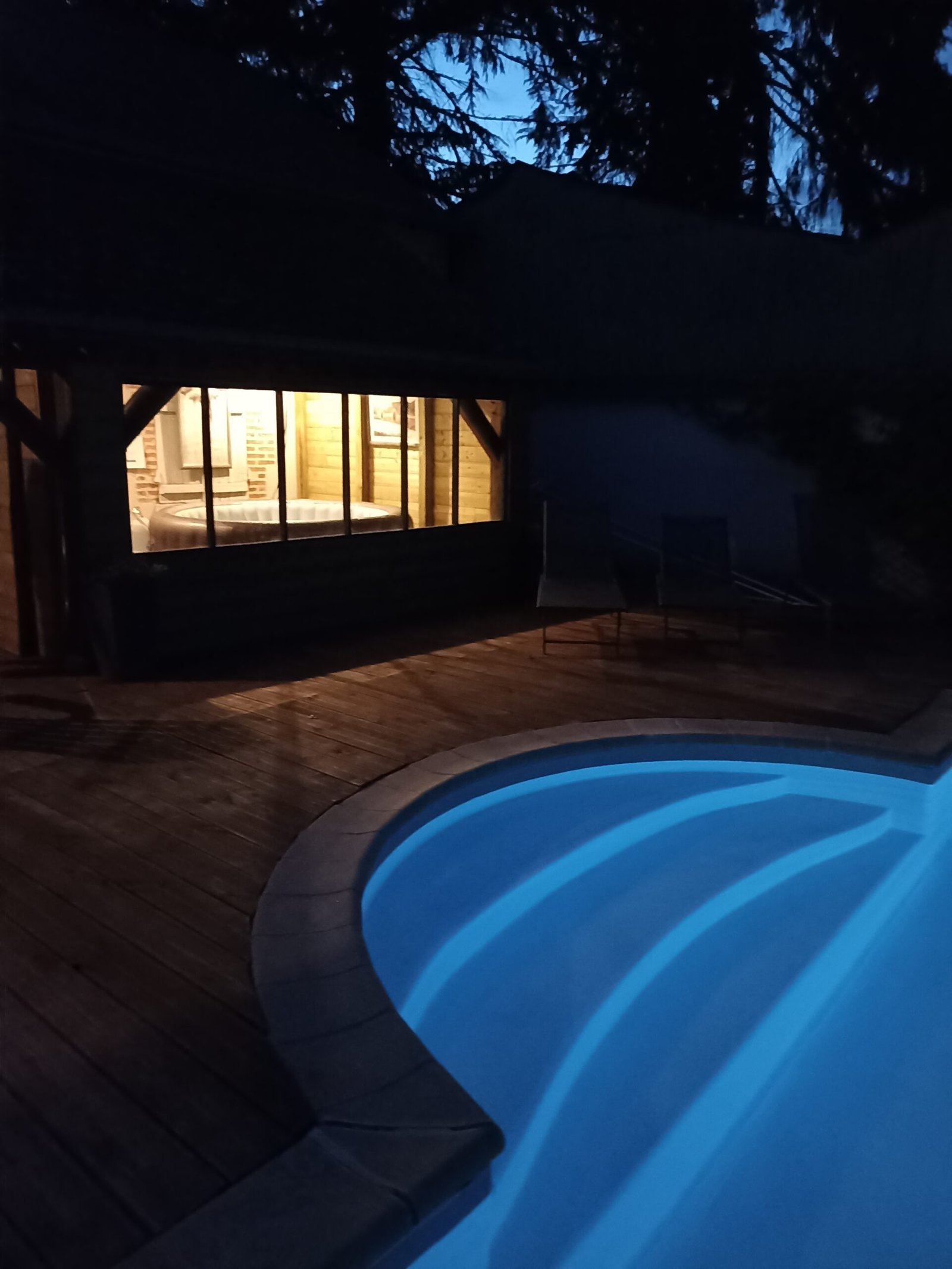 Piscine nuit