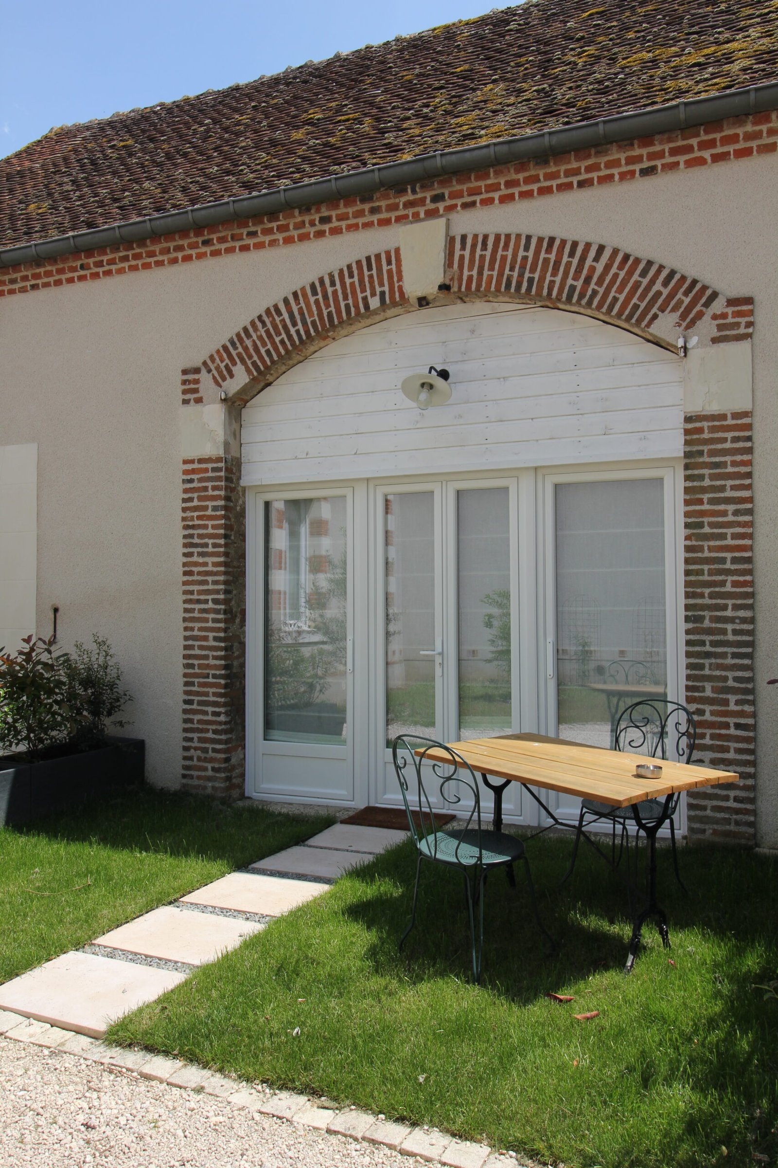 terrasse de la chambre  Tilleul